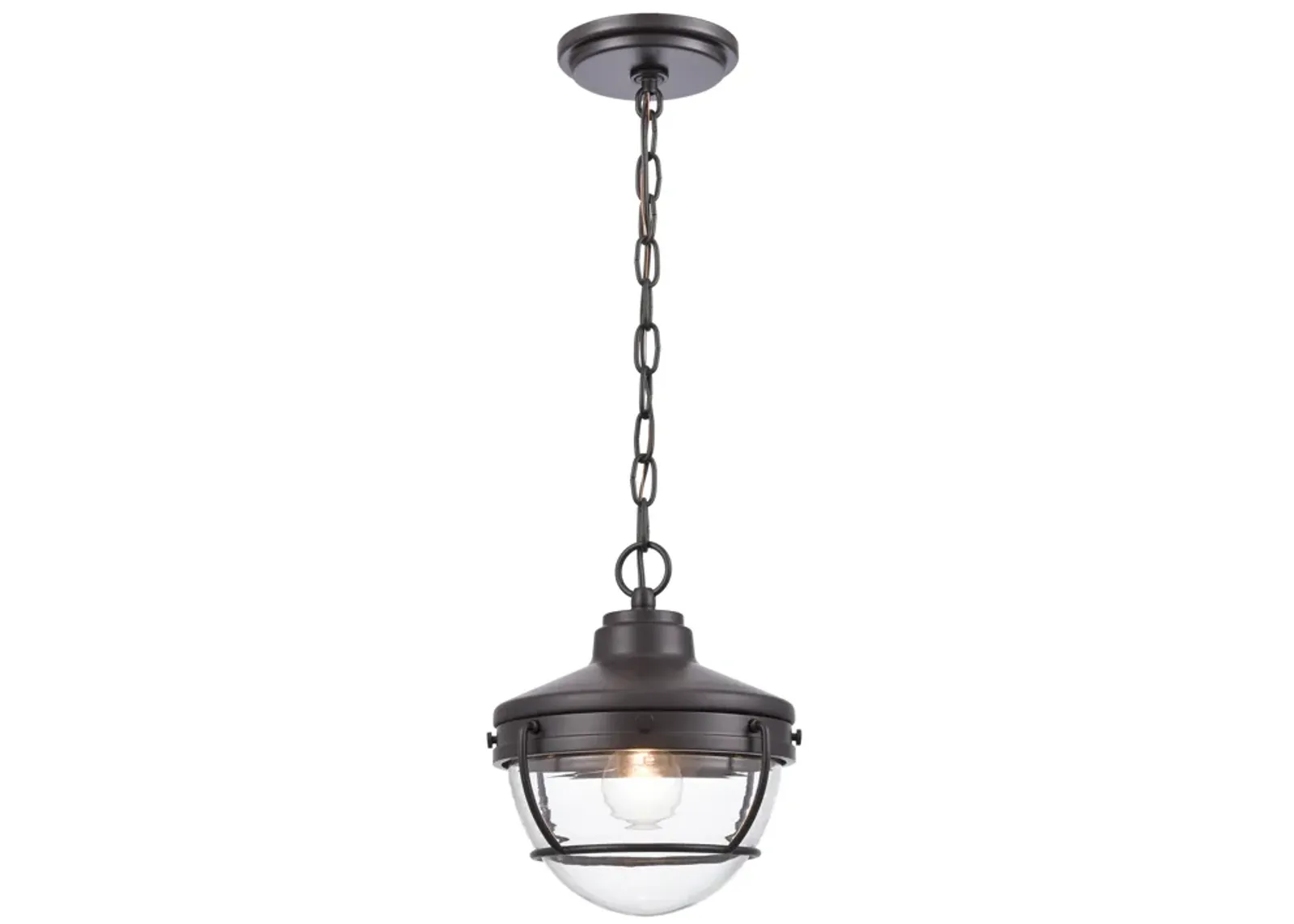 Eastport 9" Wide 1-Light Outdoor Pendant - Oil Rubbed Bronze