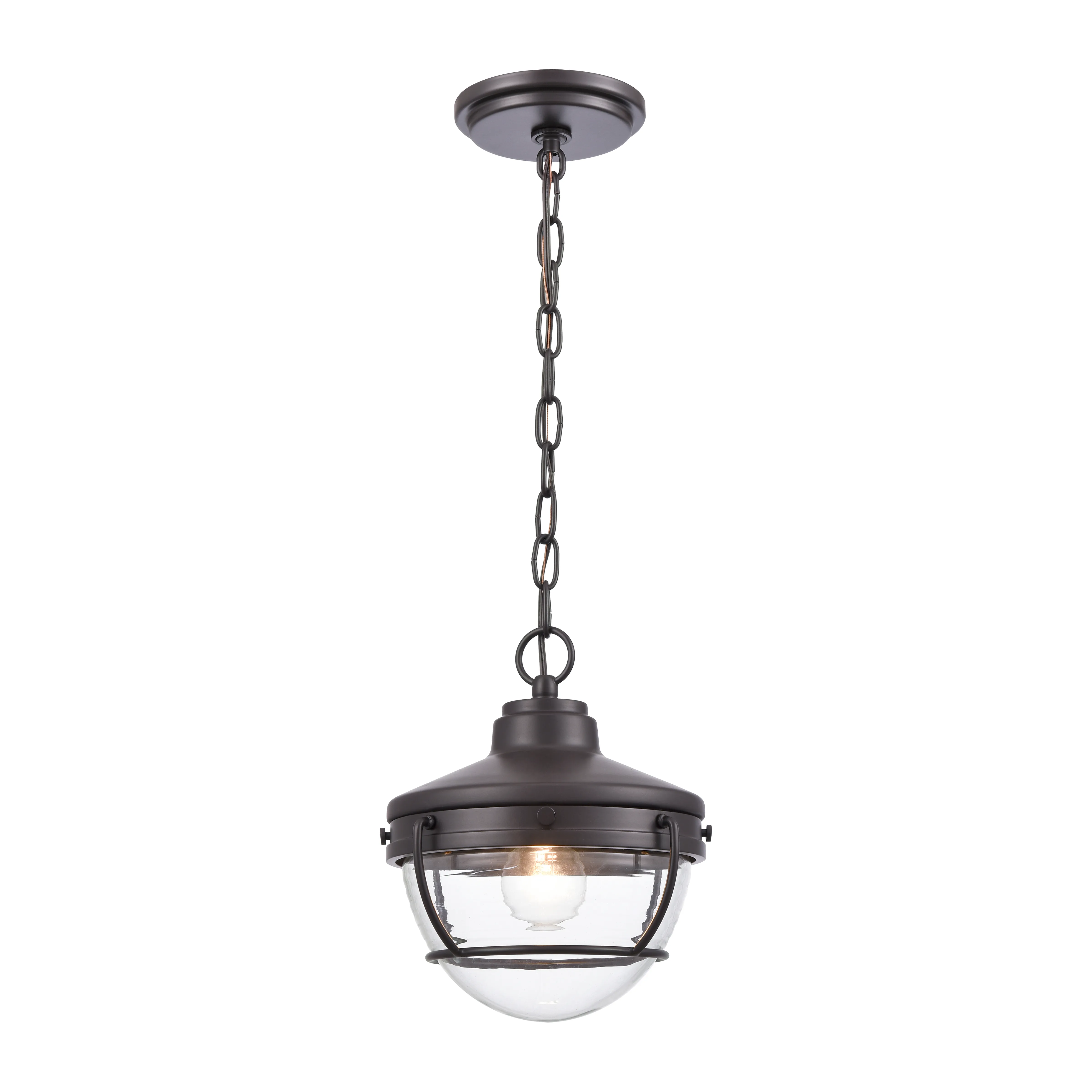 Eastport 9" Wide 1-Light Outdoor Pendant - Oil Rubbed Bronze