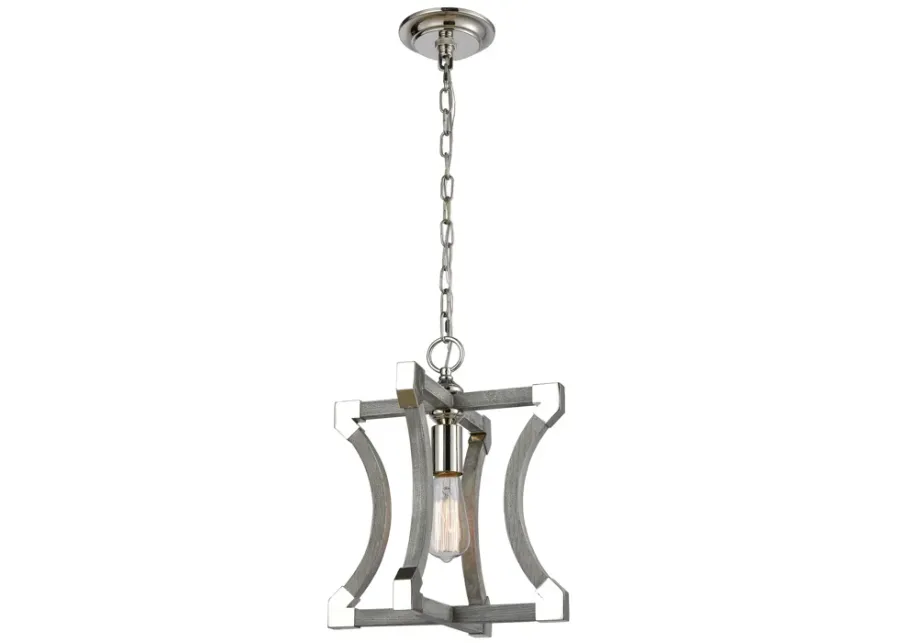 Mies 12" Wide 1-Light Mini Pendant - Gray