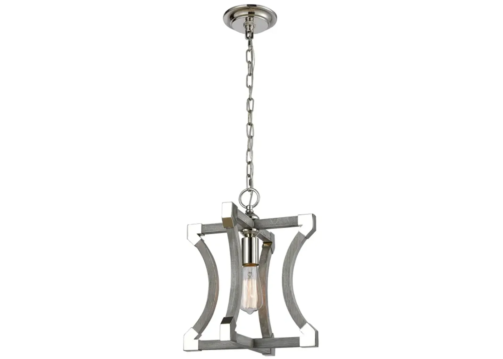 Mies 12" Wide 1-Light Mini Pendant - Gray