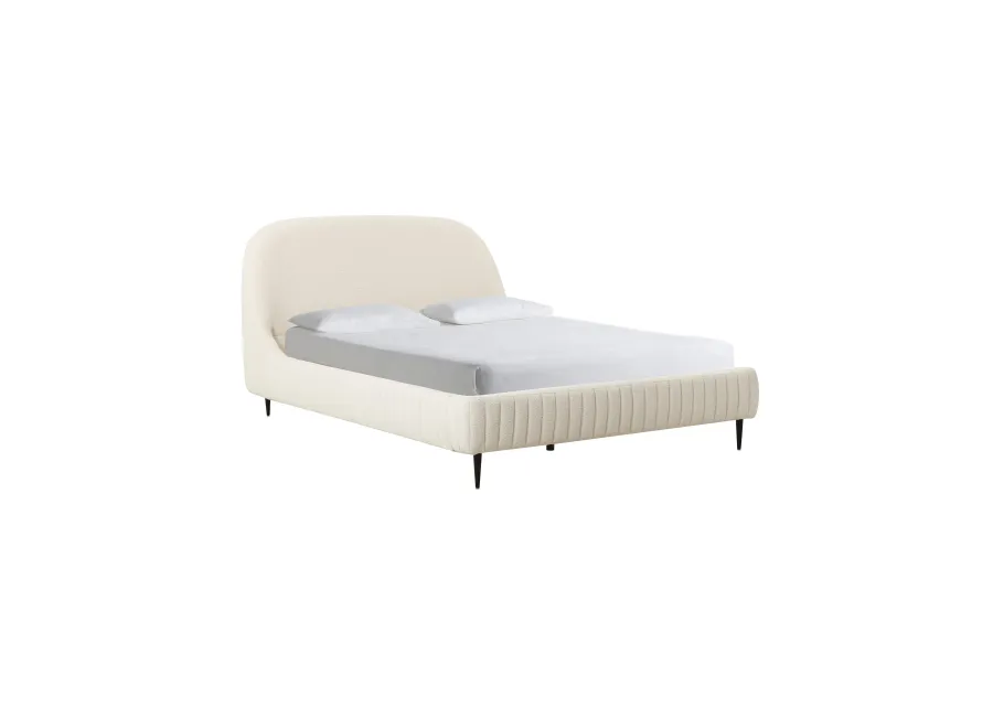 Denise Cream Boucle Bed in King