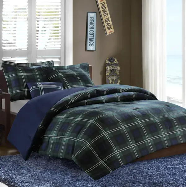 Mi Zone Brody Blue Comforter Set