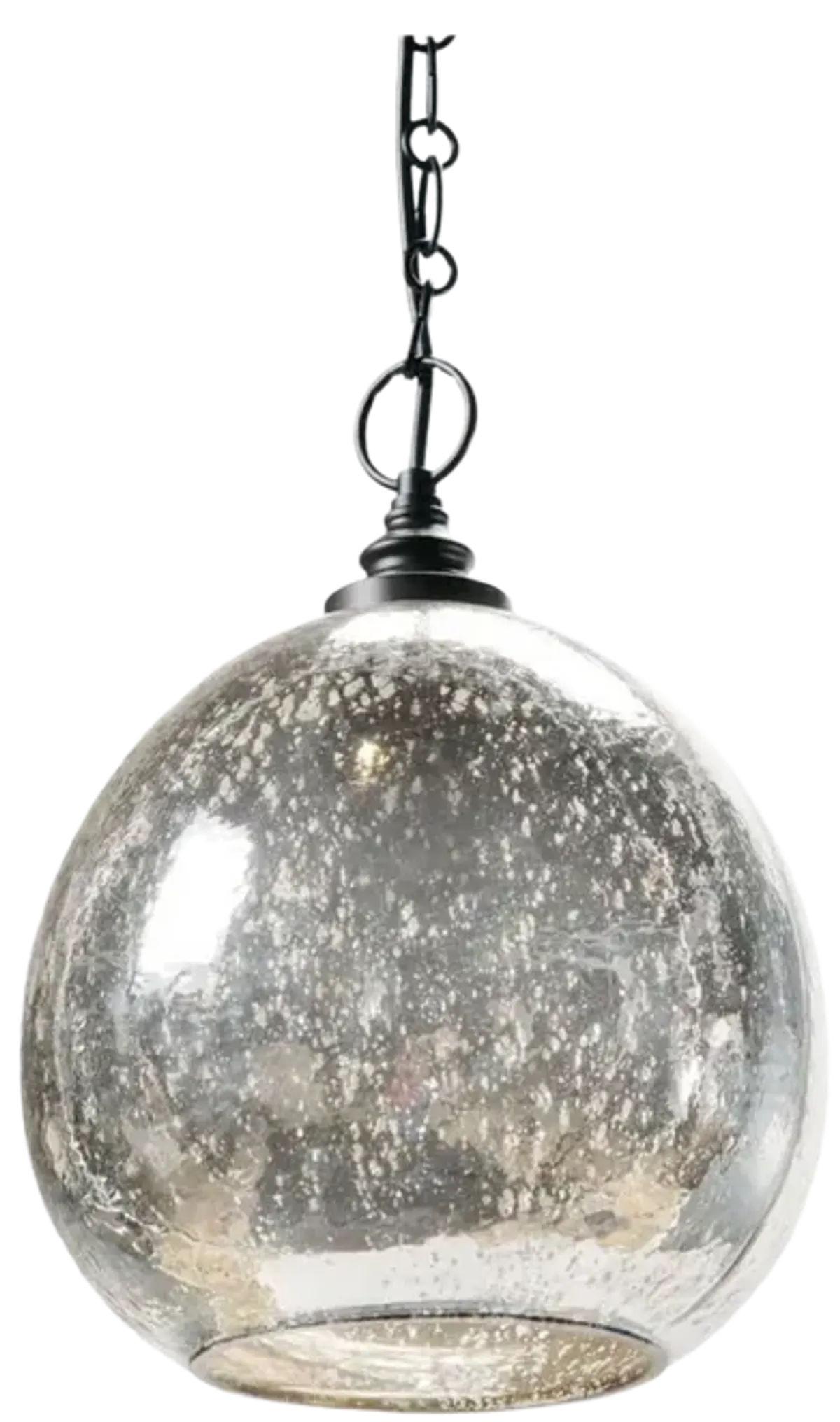 Glass Float Pendant (Antique Mercury)