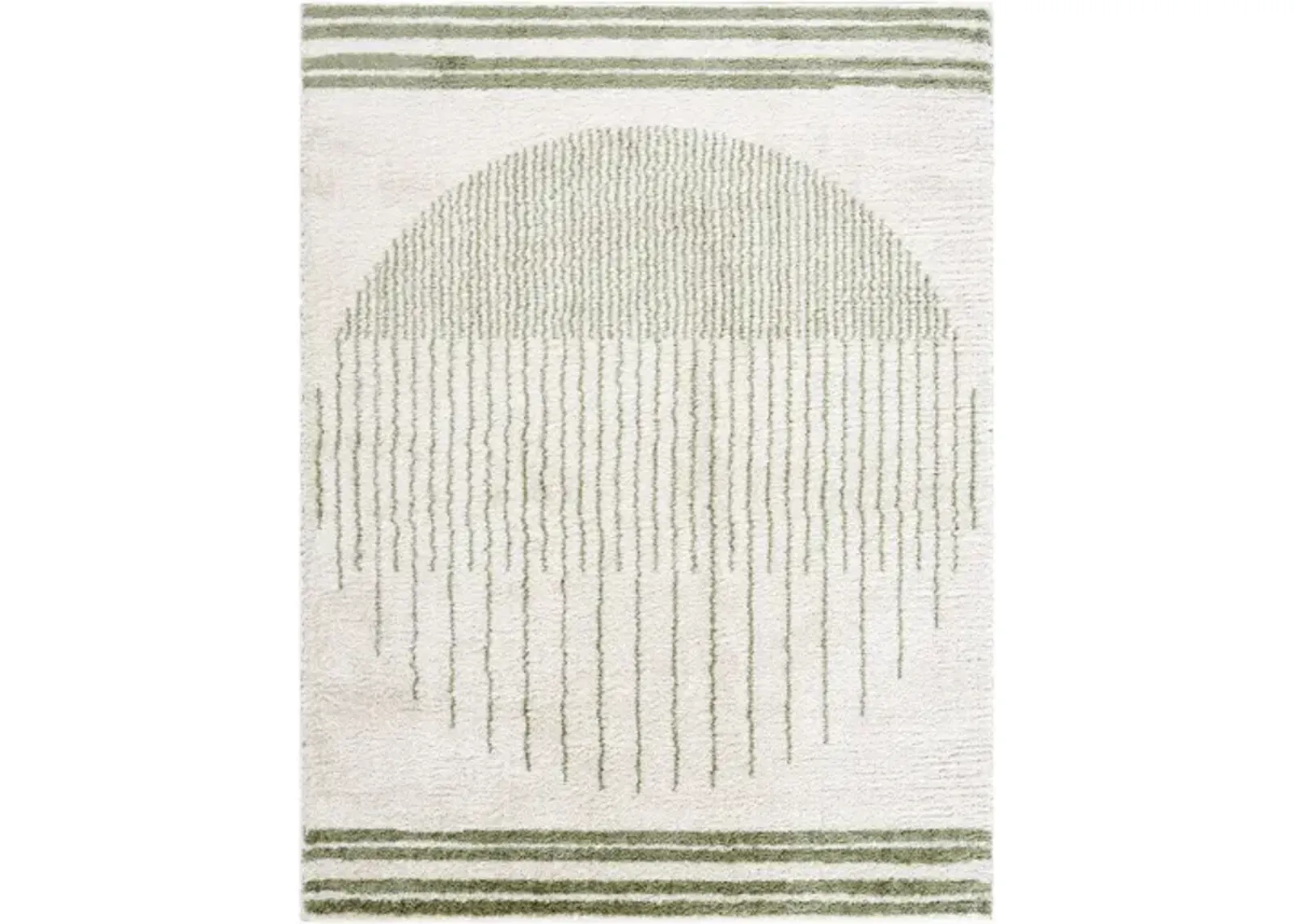 Fossay Shag FSG-2307 6'7" x 9' Machine Woven Rug