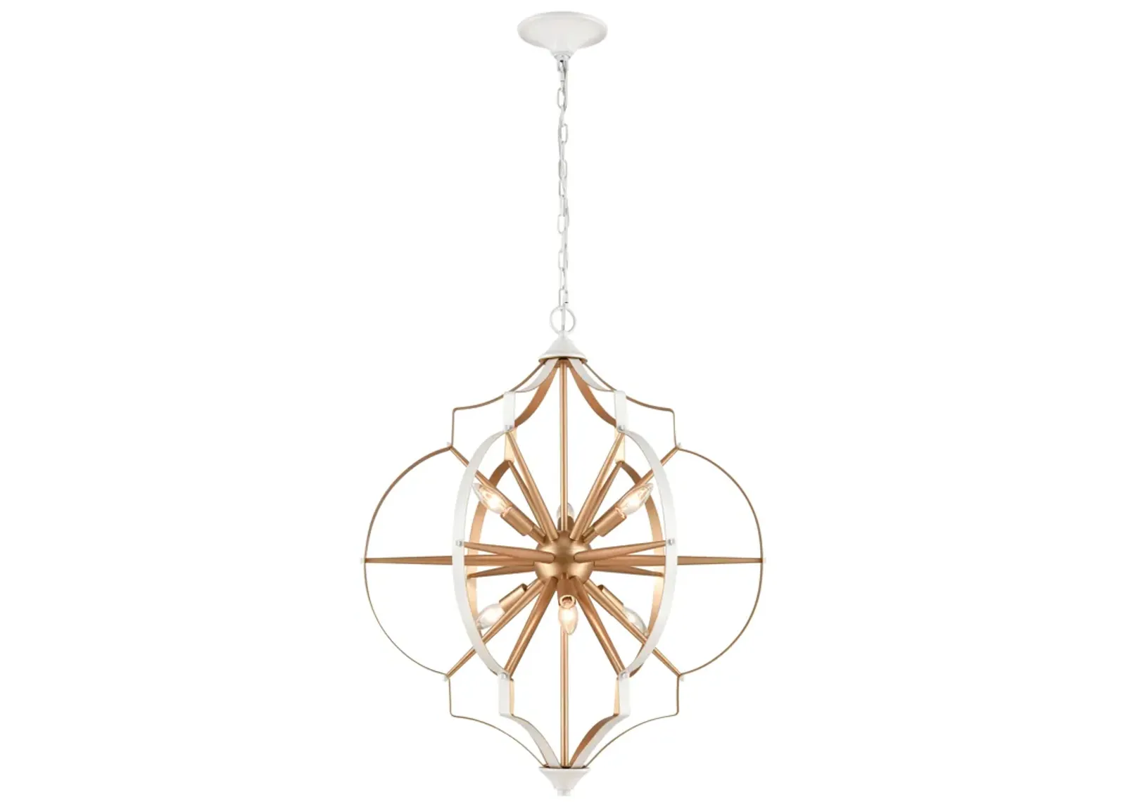 Laguna Beach 26" Wide 6-Light Chandelier - Gold