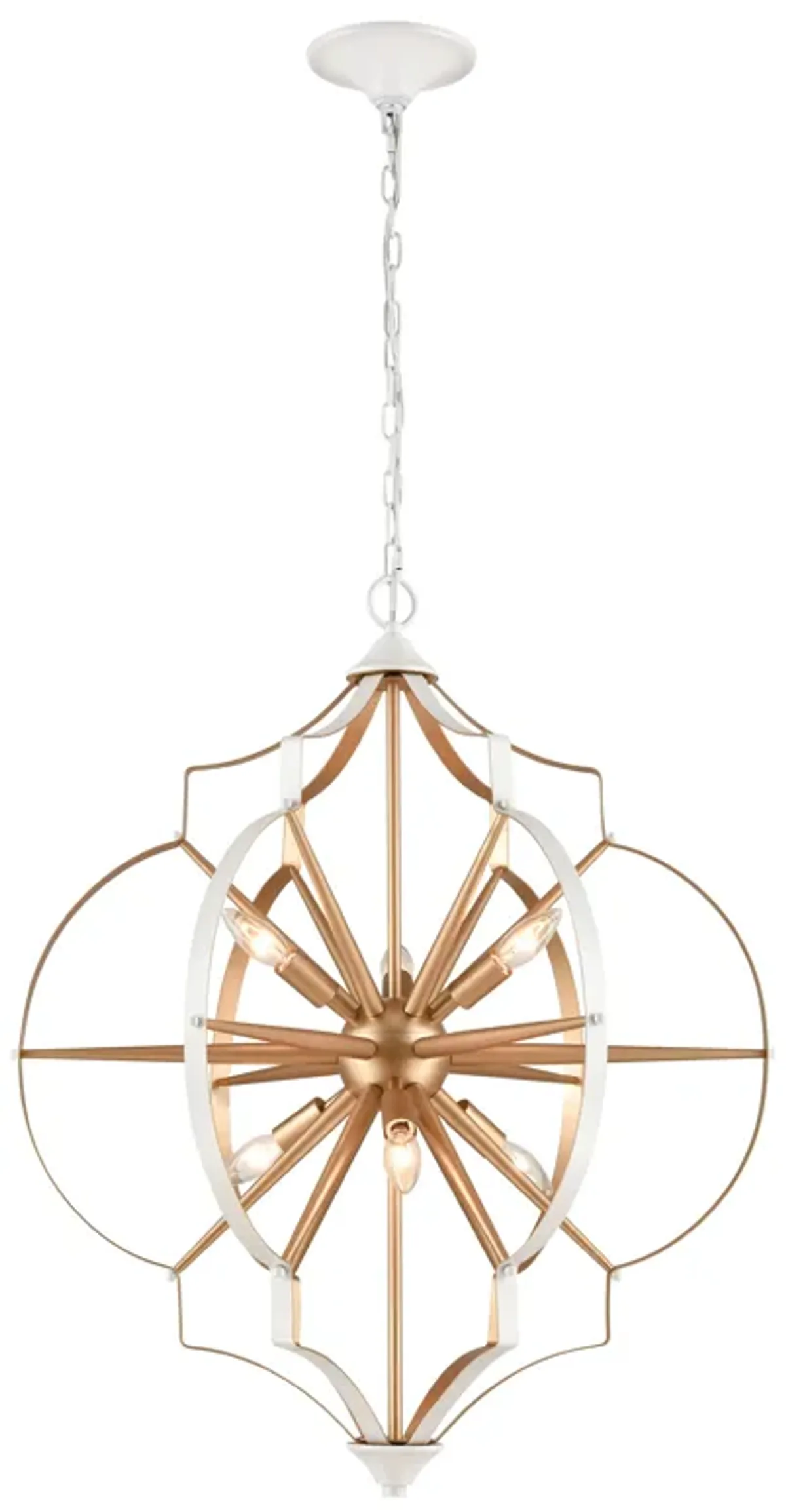 Laguna Beach 26" Wide 6-Light Chandelier - Gold