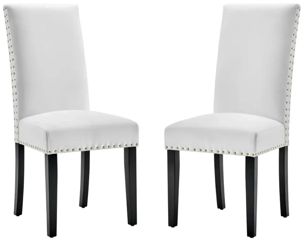 Parcel Performance Velvet Dining Side Chairs - Set of 2