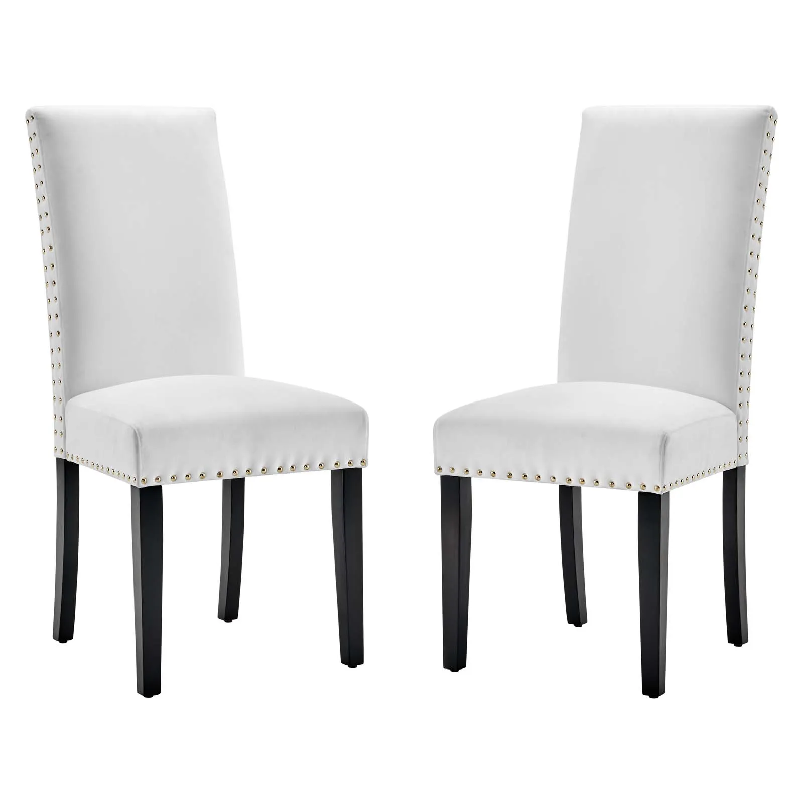 Parcel Performance Velvet Dining Side Chairs - Set of 2