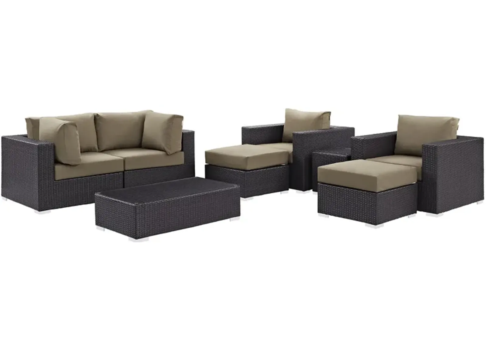 Convene 8 Piece Outdoor Patio Sectional Set