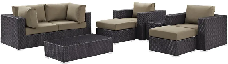 Convene 8 Piece Outdoor Patio Sectional Set