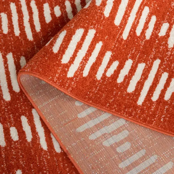 TULUM 644 RUST  2' x 8' Runner Rug