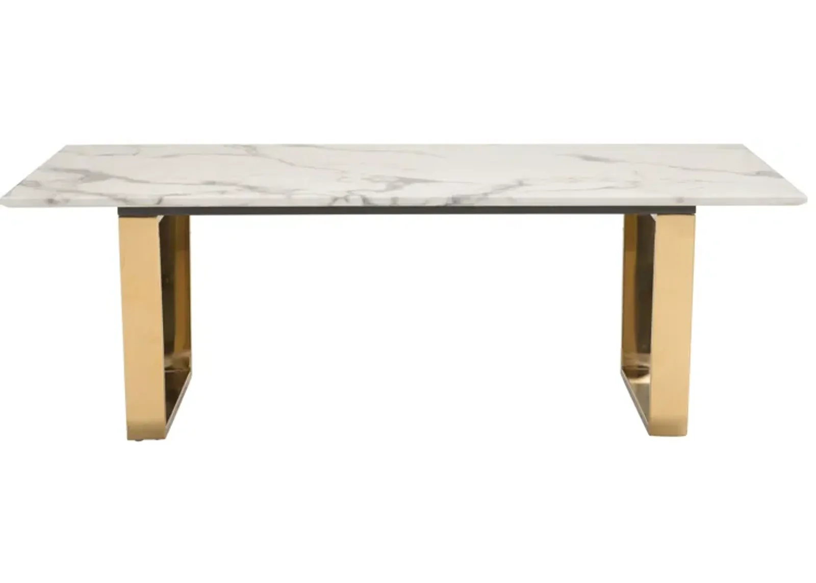 Atlas Coffee Table White & Gold