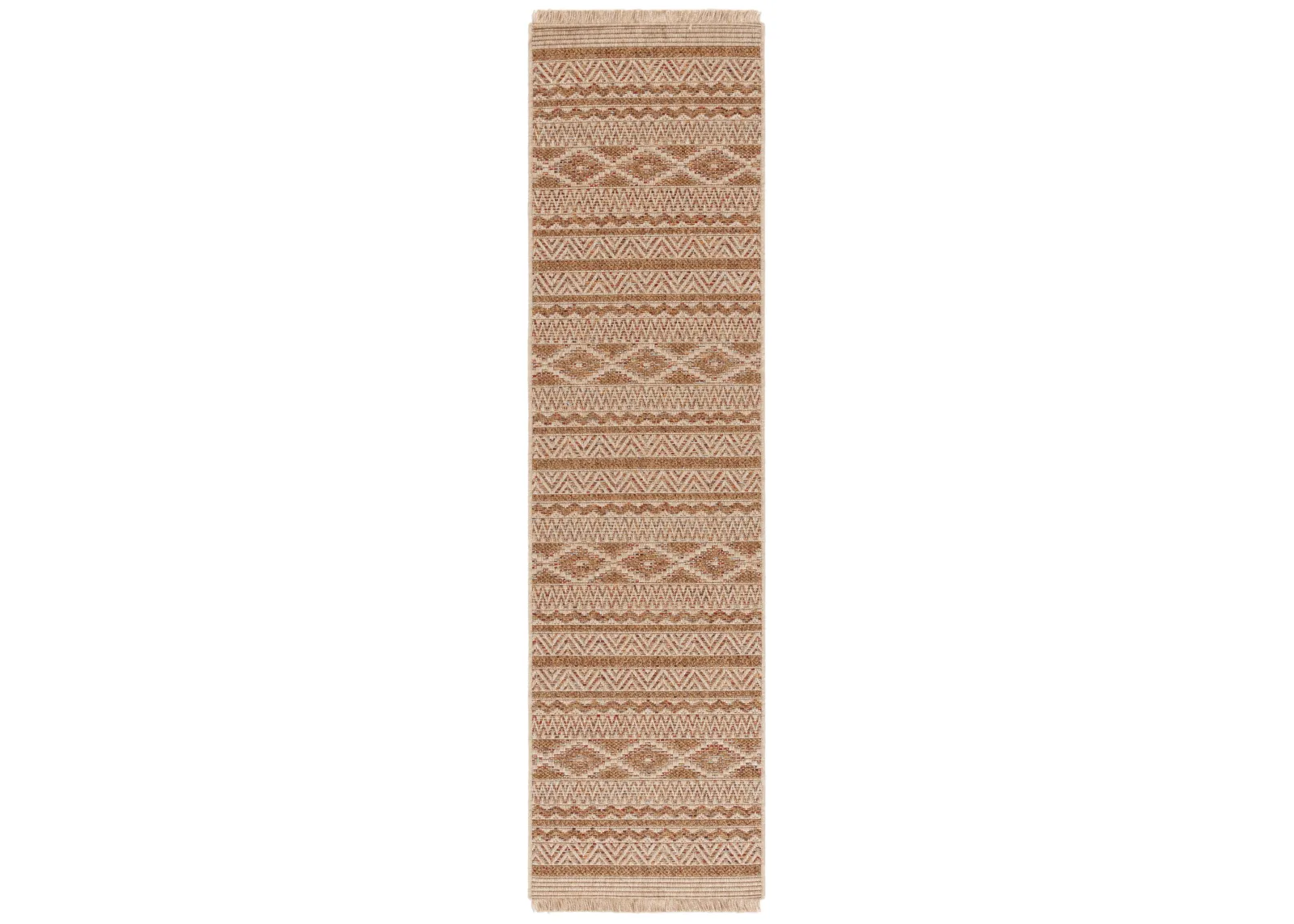 WICKER 152 NATURAL  2'-2' x 8' Runner Rug