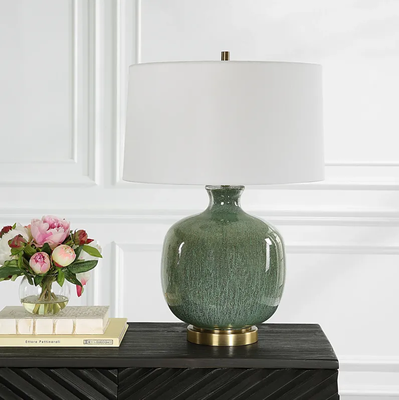 Nataly Aged Green Table Lamp