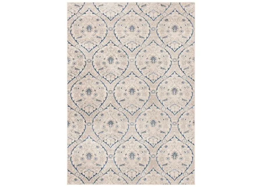 Brentwood 860 Light Grey / Blue 10' X 13' Oversized Rectangle Powerloomed Rug