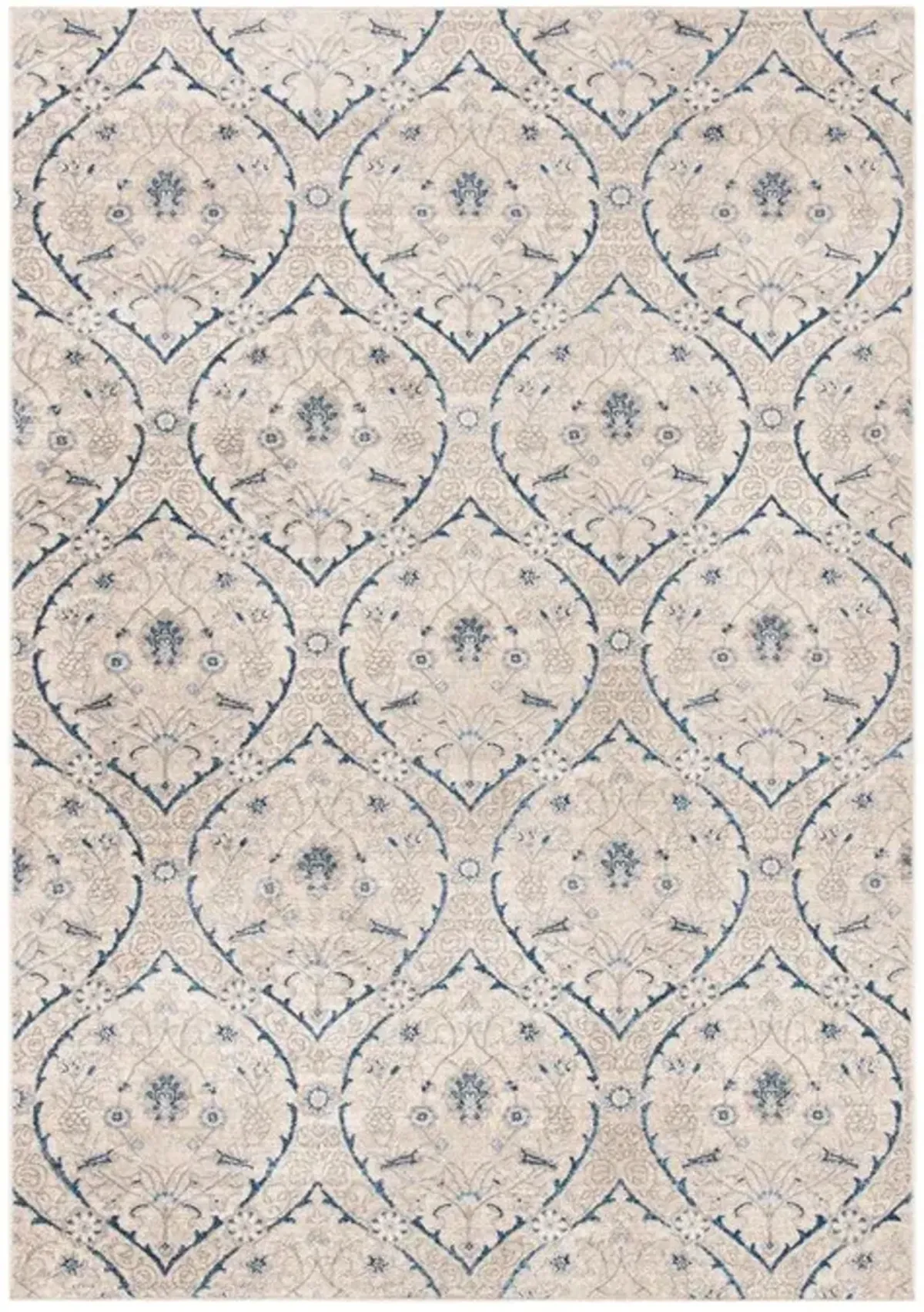 Brentwood 860 Light Grey / Blue 10' X 13' Oversized Rectangle Powerloomed Rug