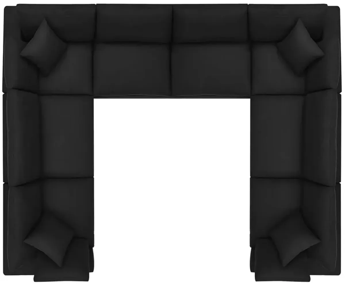 Commix Down Filled Overstuffed 8-Piece Sectional 