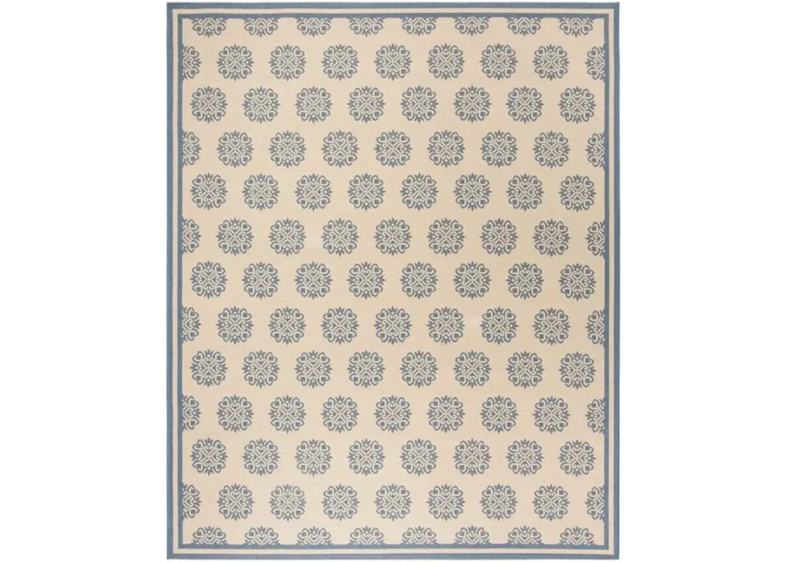 LINDEN 181 Collection LND181M-9 Blue / Creme 9' X 12'