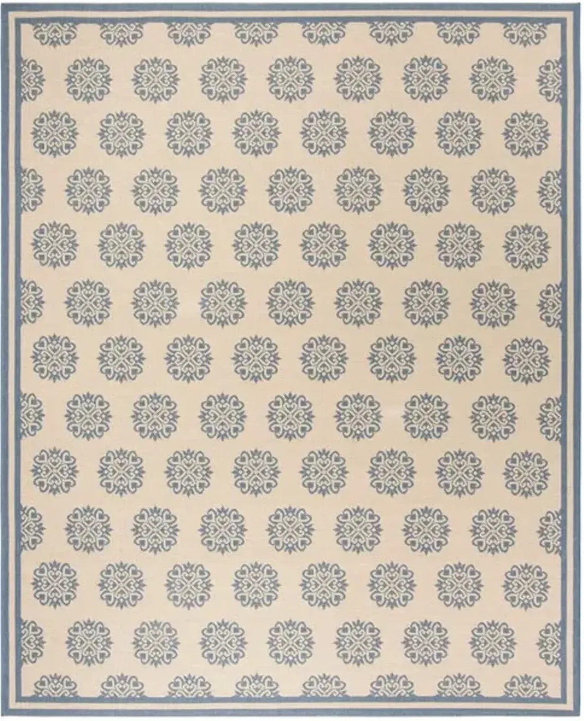 LINDEN 181 Collection LND181M-9 Blue / Creme 9' X 12'