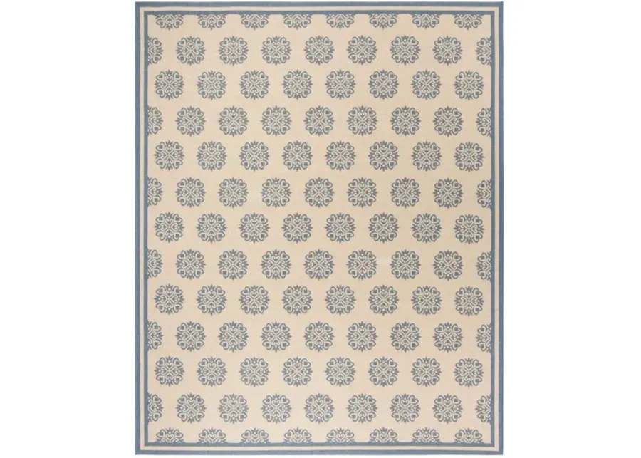 LINDEN 181 Collection LND181M-9 Blue / Creme 9' X 12'