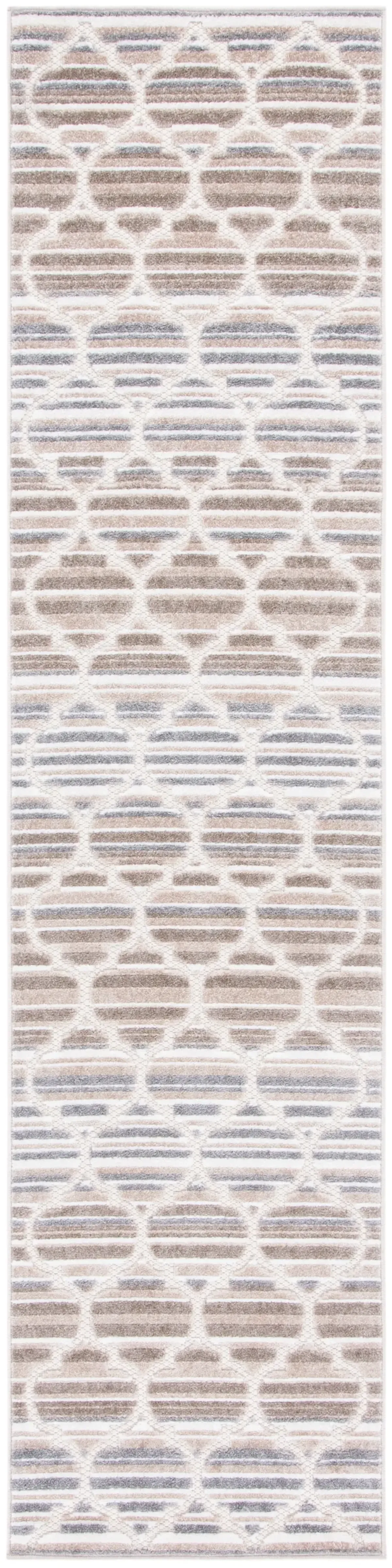 CABANA 333 GREY  2'-2' x 7' Runner Rug