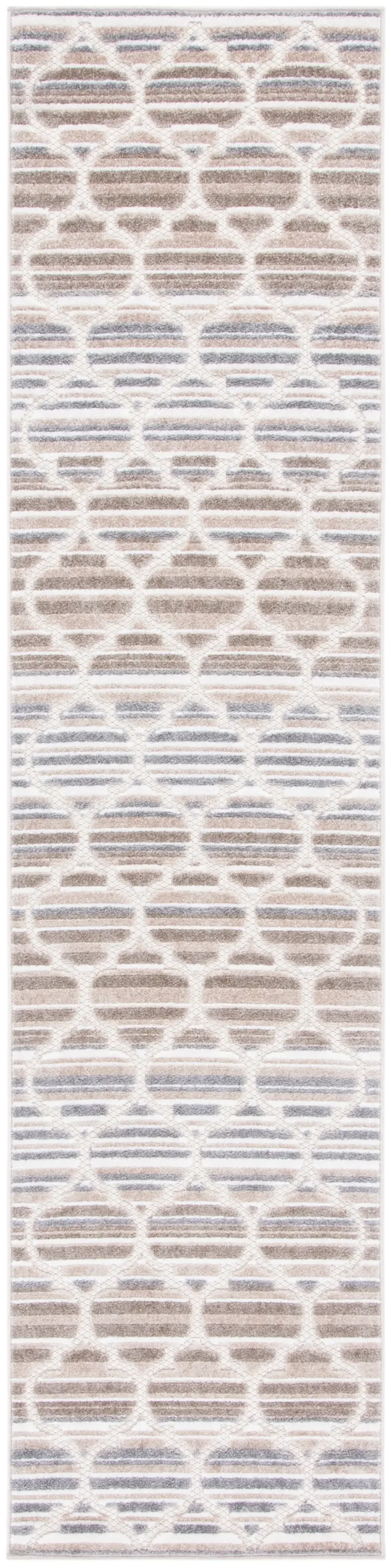 CABANA 333 GREY  2'-2' x 7' Runner Rug