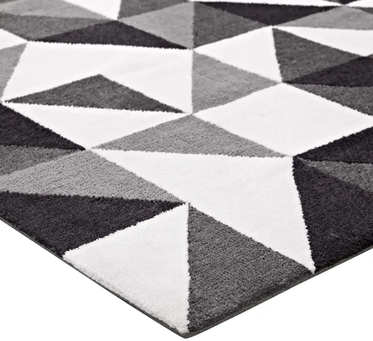 Kahula Geometric Triangle Mosaic 8x10 Area Rug