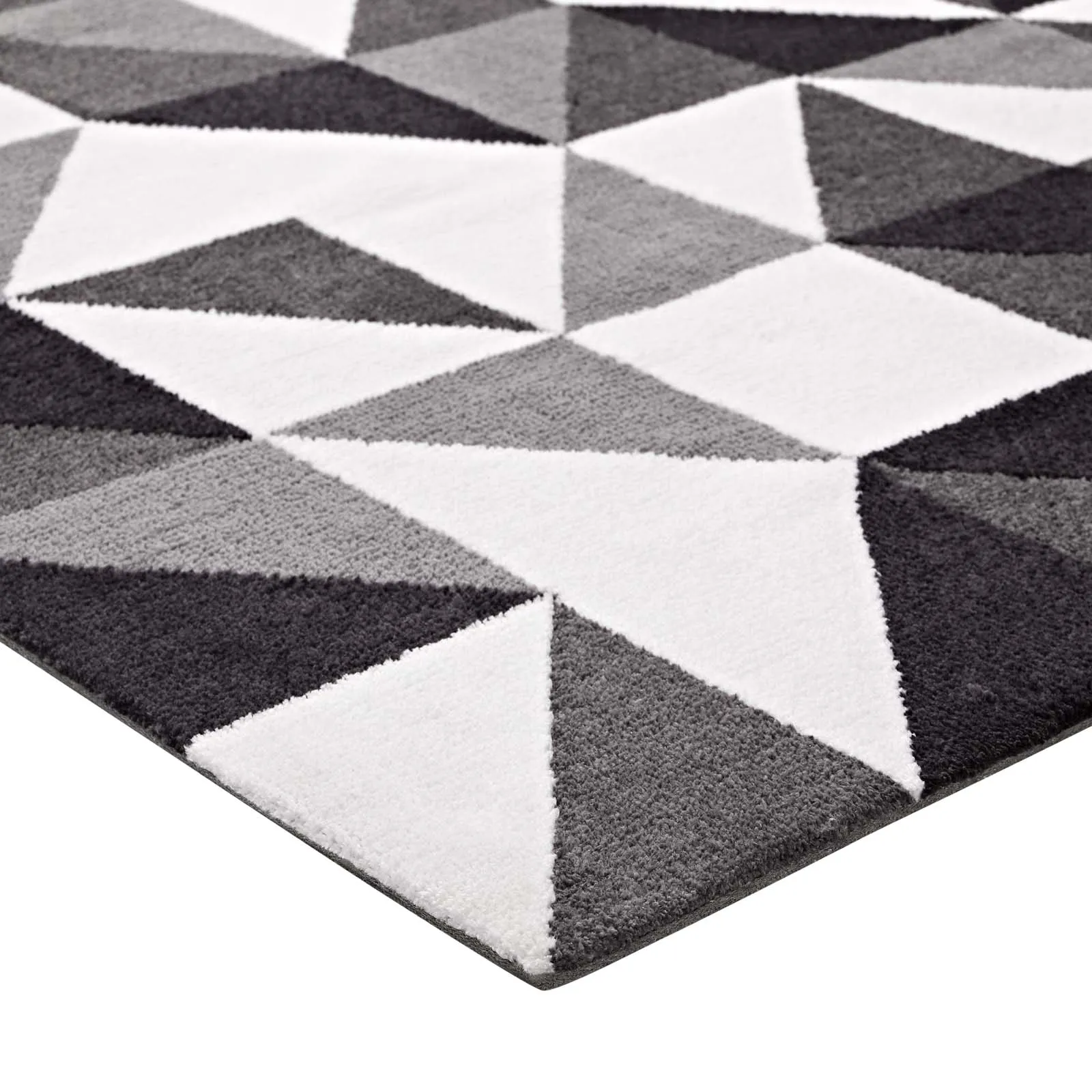 Kahula Geometric Triangle Mosaic 8x10 Area Rug