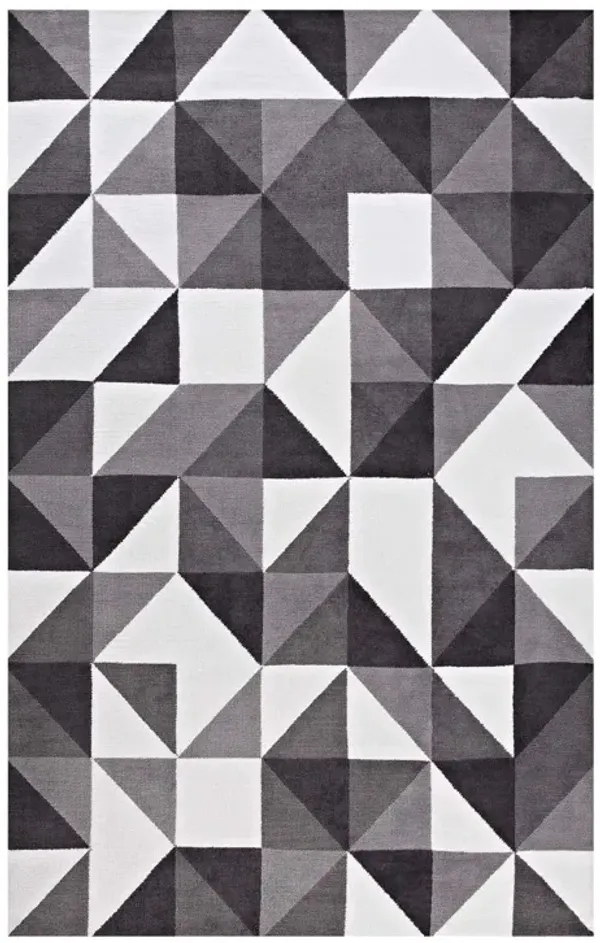 Kahula Geometric Triangle Mosaic 8x10 Area Rug