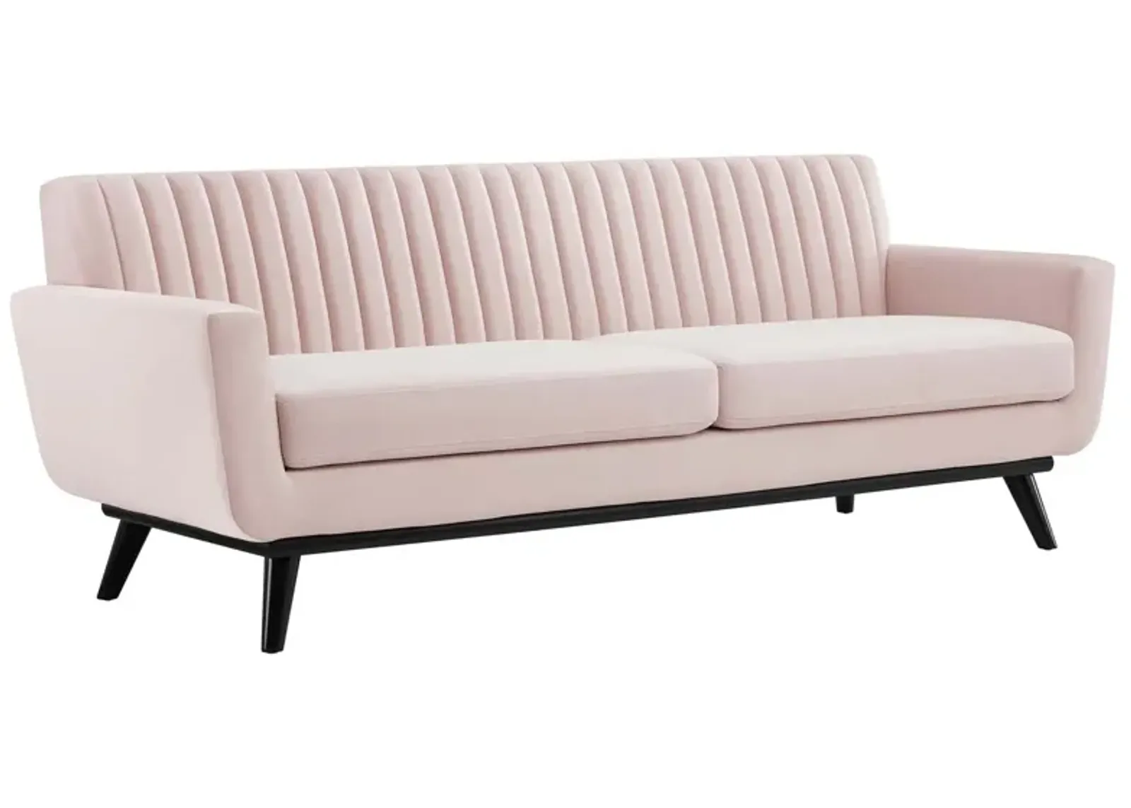 Engage Channel Tufted Performance Velvet Sofa