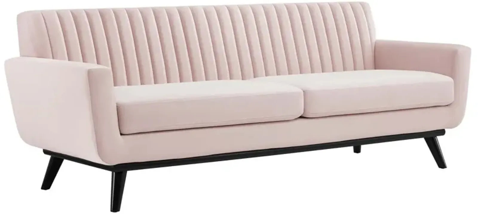 Engage Channel Tufted Performance Velvet Sofa