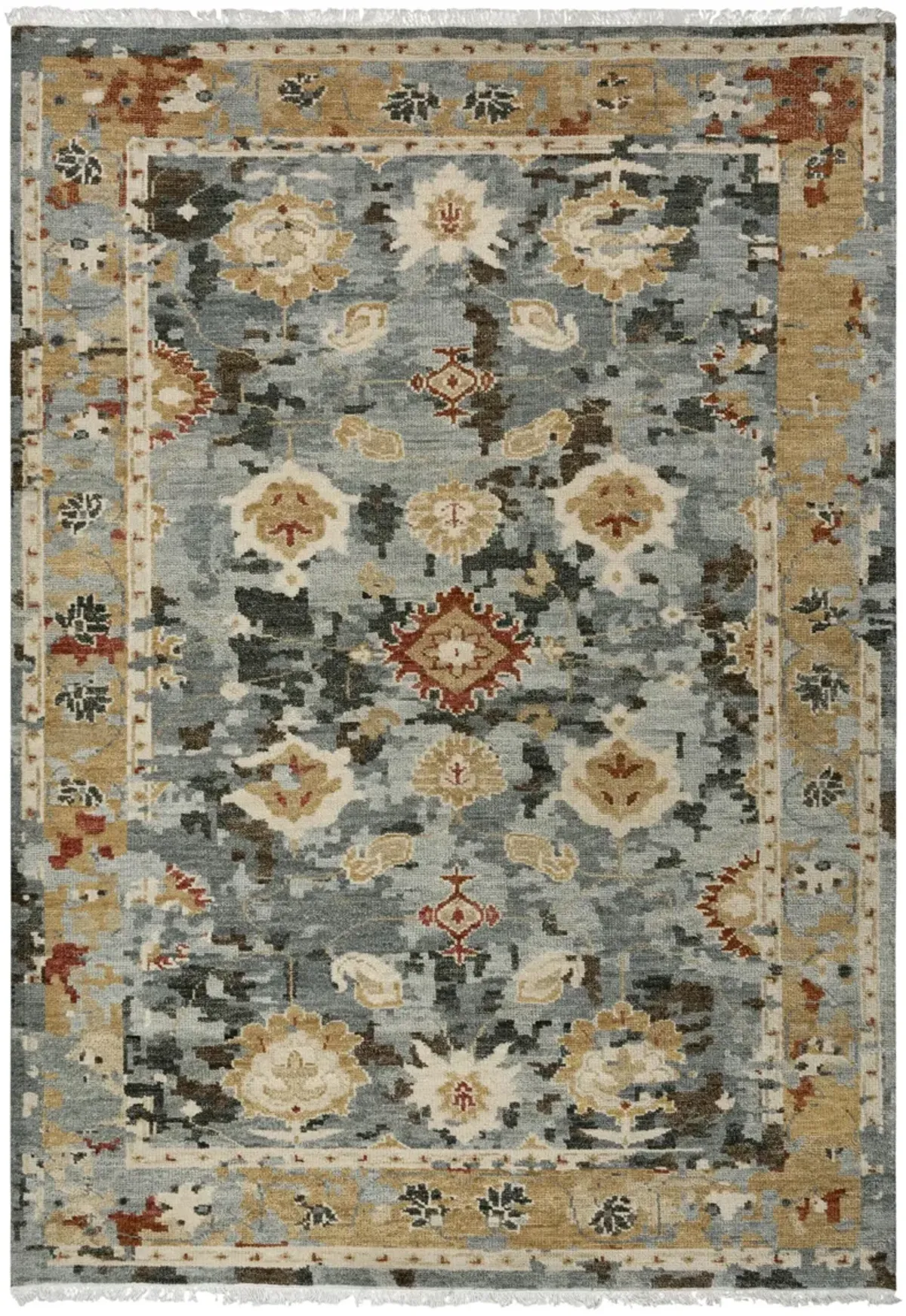 Belmont Dk. Gray  Hand Spun Wool 6' x 9' Rectangle Rug