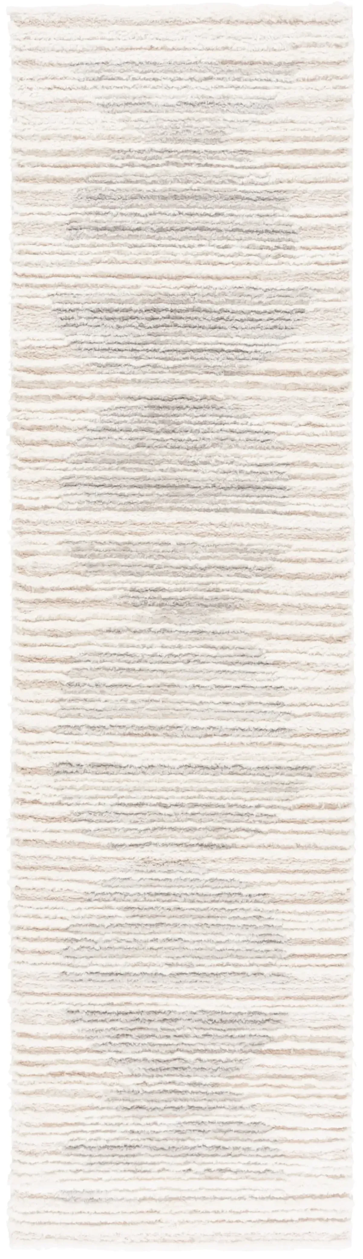 SEATTLE SHAG 911 IVORY  2'-3' x 8' Runner Rug