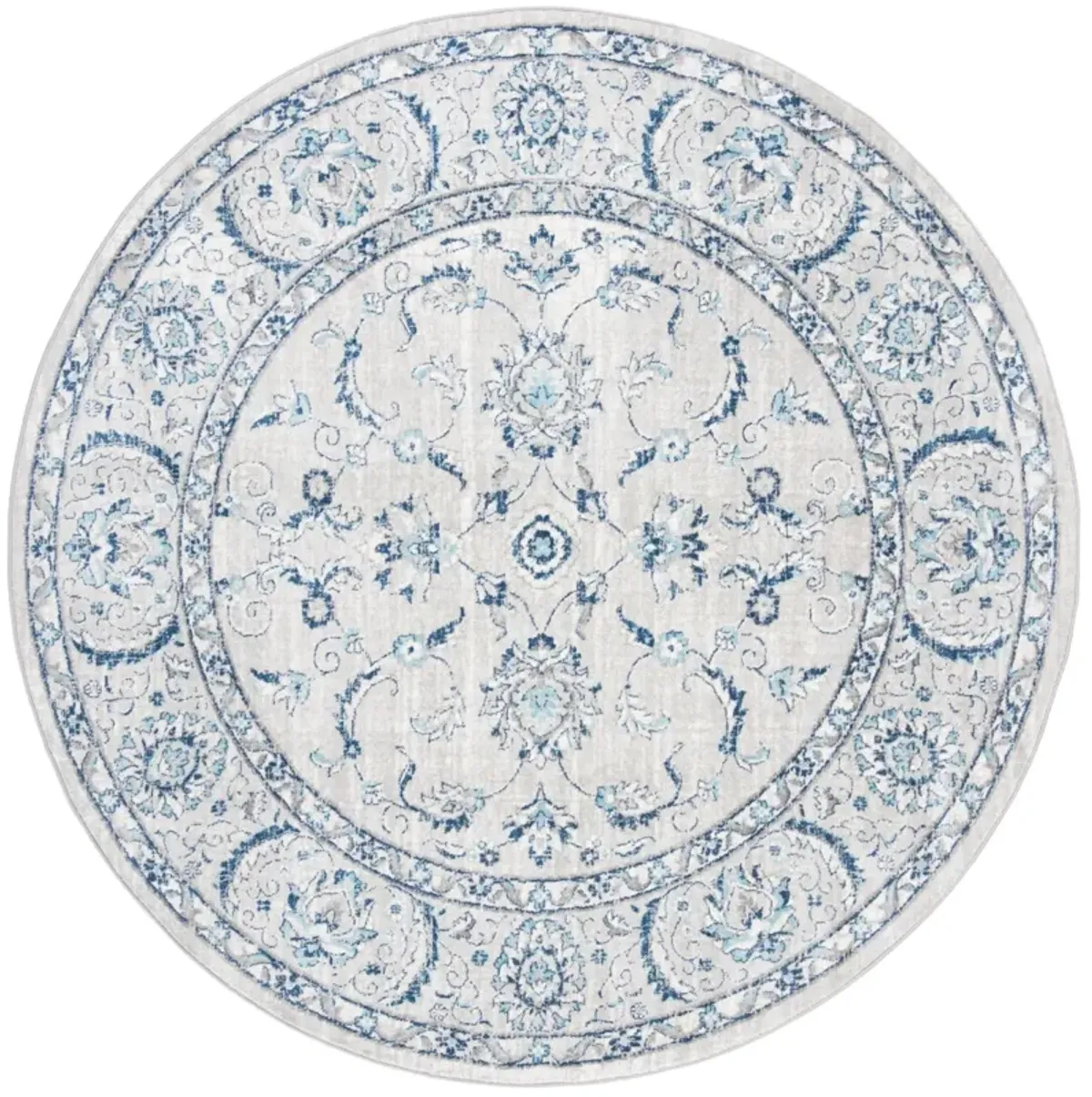 BRENTWOOD 854 LIGHT GREY  8' x 8' Round Round Rug