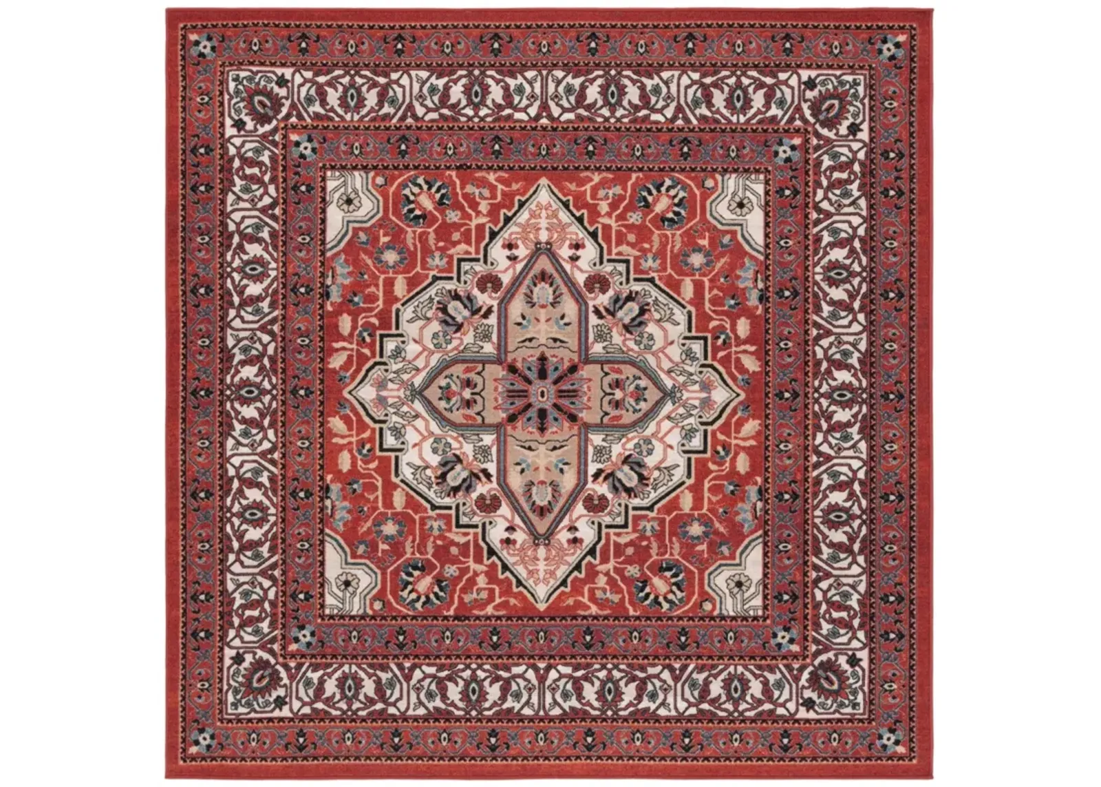 JOURNEY 105 RED  6'-7' x 6'-7' Square Square Rug