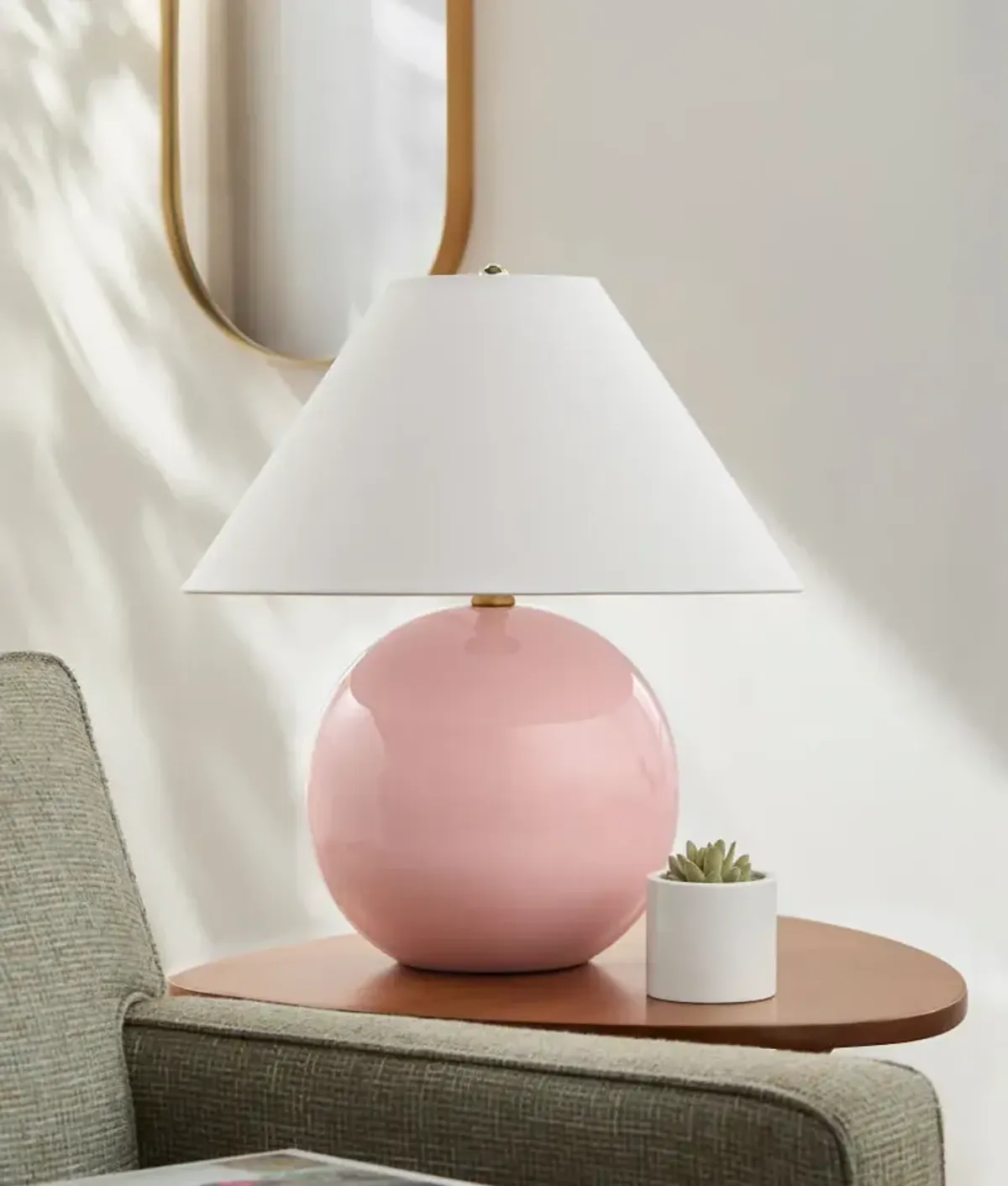 Stellar STL-012 20"H x 19"W x 19"D Accent Table Lamp