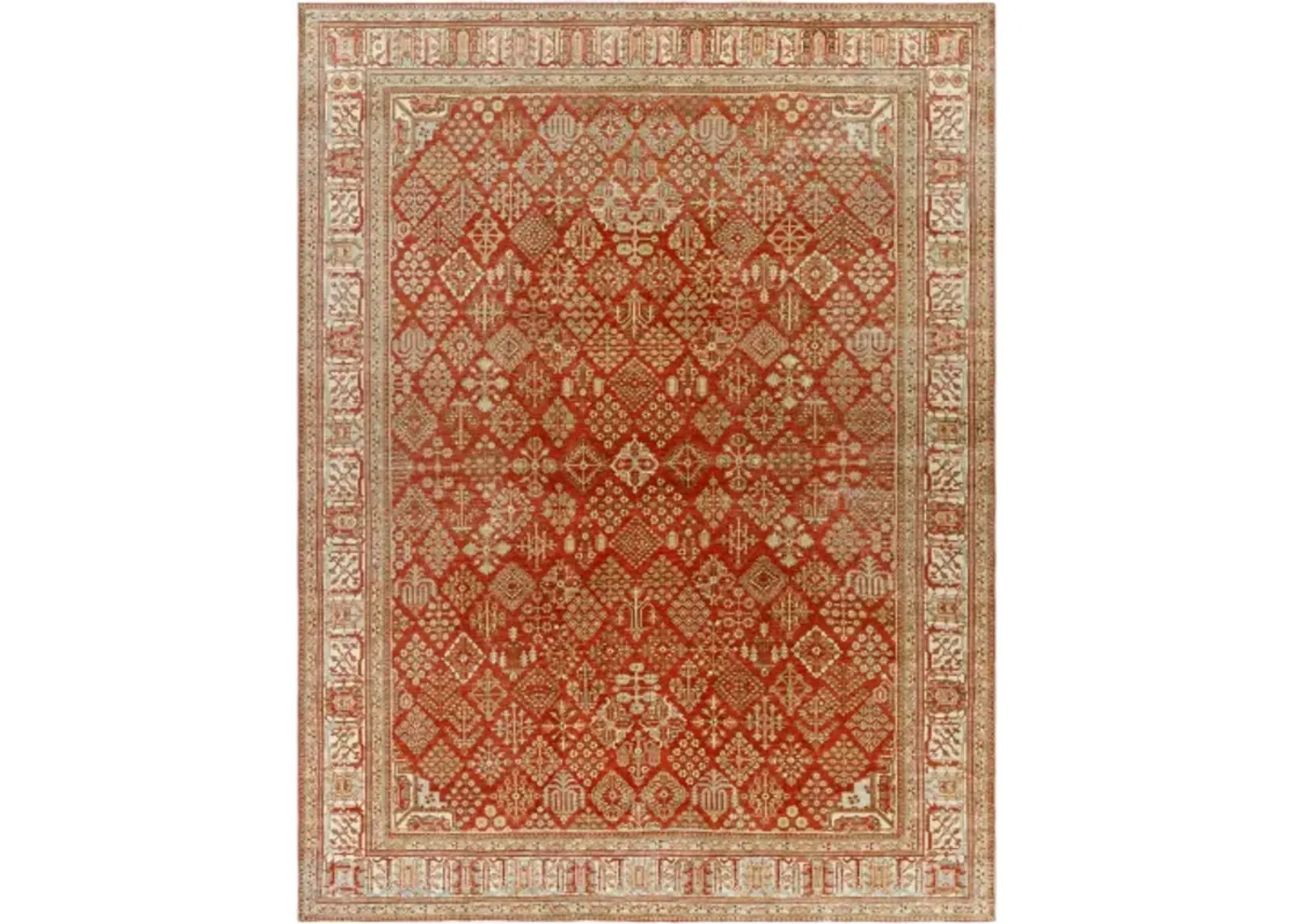 Antique One of a Kind AOOAK-1083 7'5" x 9'10" Handmade Rug