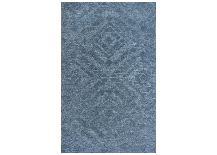 Fifth Avenue Blue Diamond Wool 10' x 13' Rectangle Rug