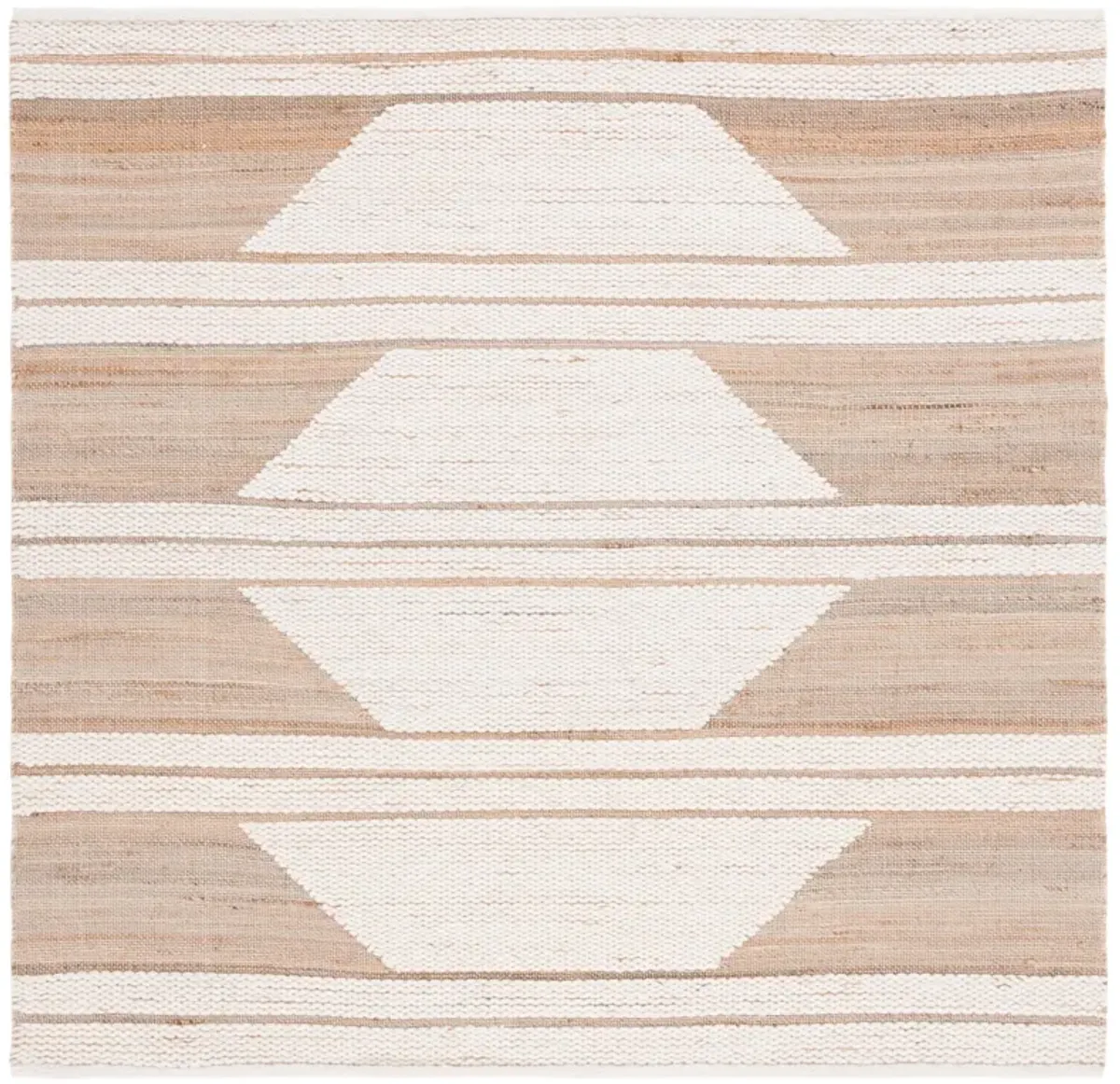 NATURAL FIBER Hand Woven 6' x 6' Square area rug