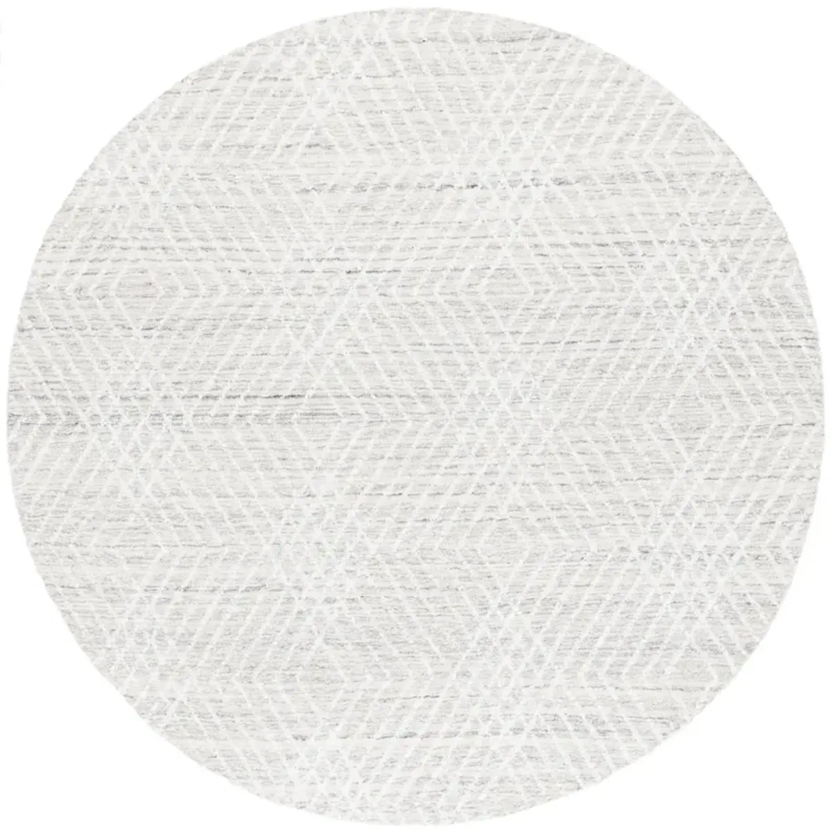 ABSTRACT 499 SILVER  6' x 6' Round Round Rug