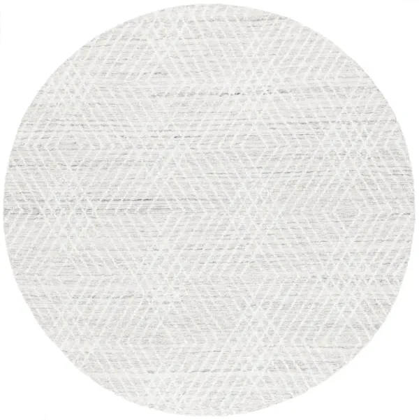 ABSTRACT Hand Tufted 6' x 6' Round area rug
