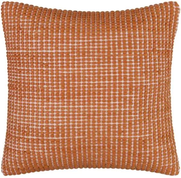 Chunky Grid CUG-005 22"L x 22"W Accent Pillow  - Down Insert