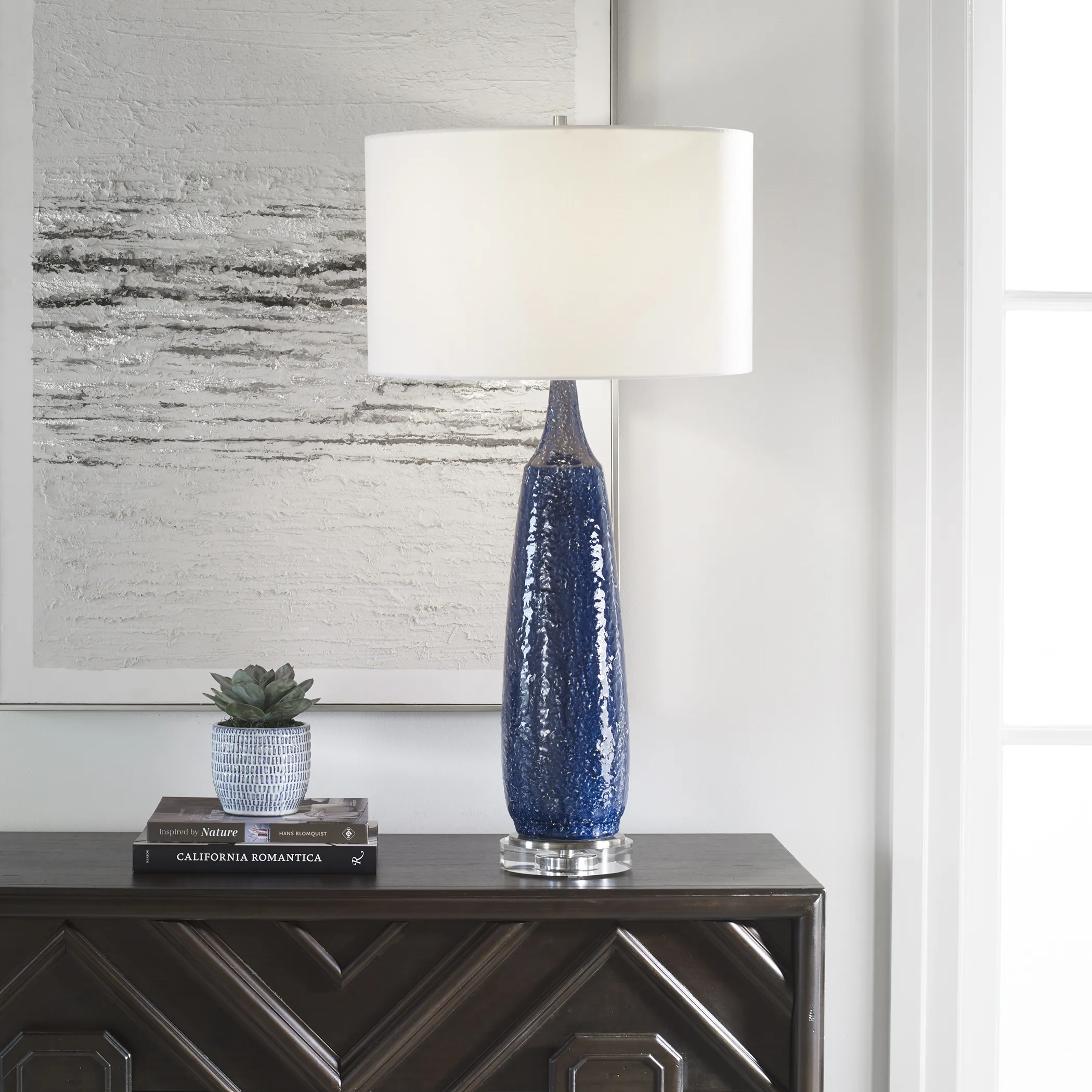 Newport Cobalt Blue Table Lamp