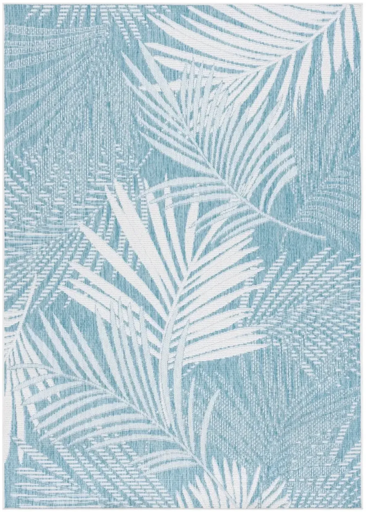 BEACH HOUSE 264 AQUA  5'-3' x 7'-6' Medium Rectangle Rug