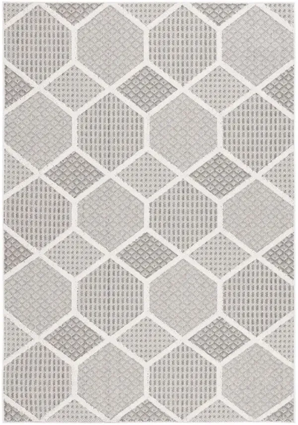 GLOBAL 414 Grey  4' X 6' Small Rectangle Rug