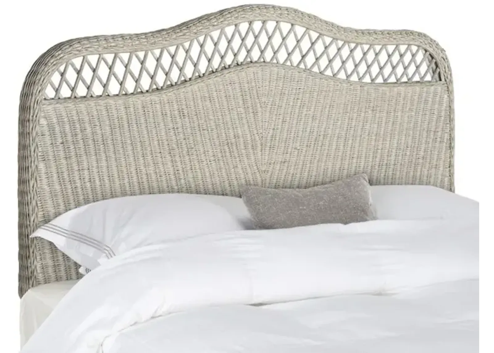 Sephina Antique Grey Rattan Headboard