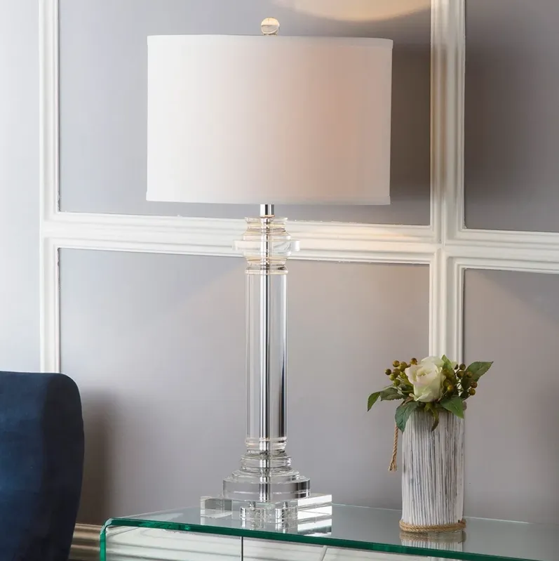 Nina 30-Inch H Crystal Column Lamp