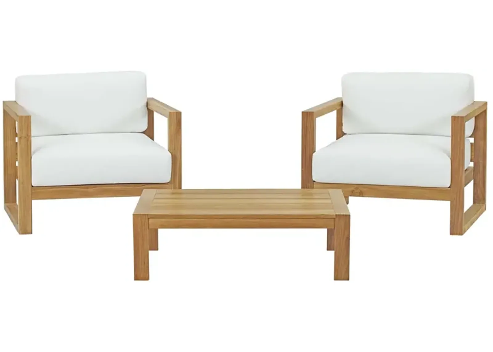 Upland 3 Piece Outdoor Patio Teak Set