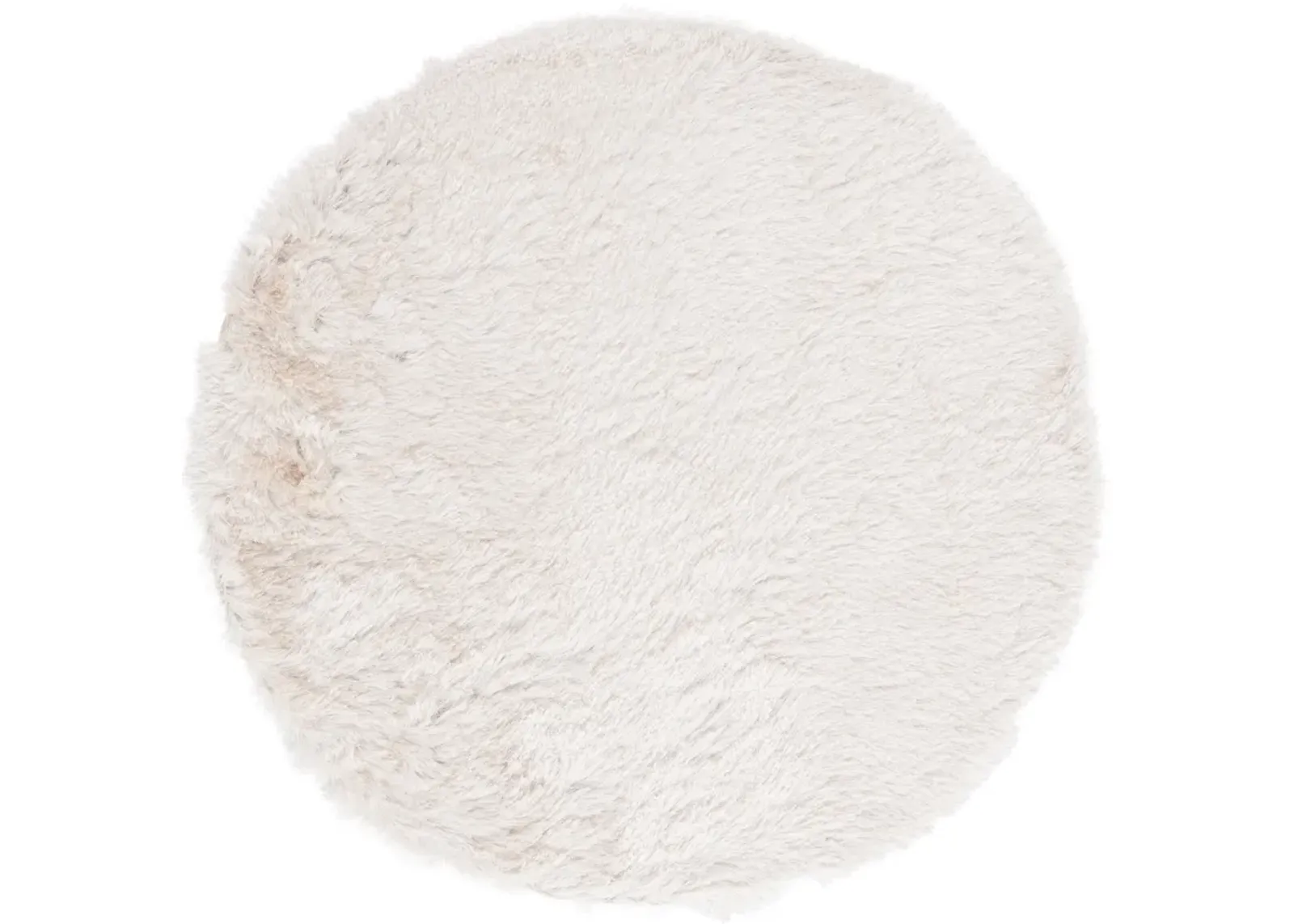 PARIS SHAG Beige  5' X 5' Round Round Rug