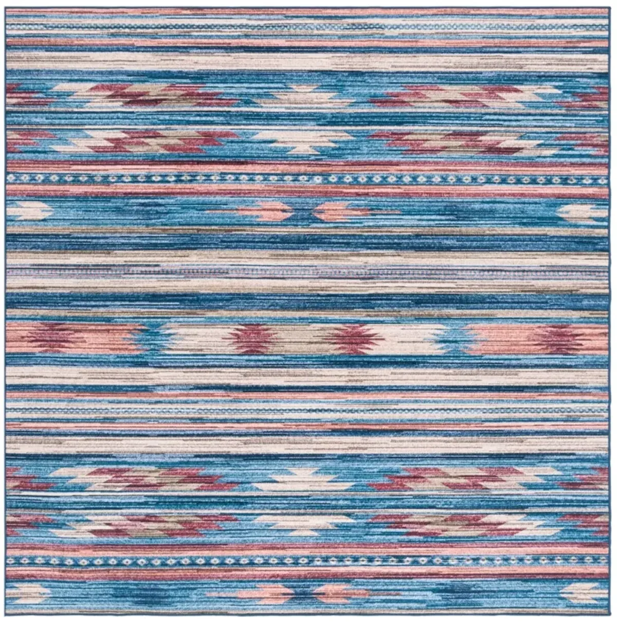 ARIZONA 930 BLUE  6' x 6' Square Square Rug